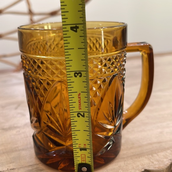 ✨Durand Cris D'Arques Antique Pattern Amber Coffee Mug✨ - Picture 6 of 6